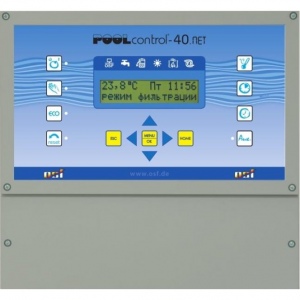 Многофункциональный блок управления PC-40-NET для переливных и скиммерных бассейнов с выходом LAN
